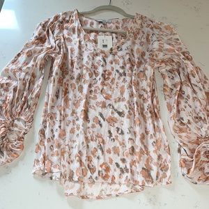 Fate Polyester Balloon Sleeve Top (NWT!)